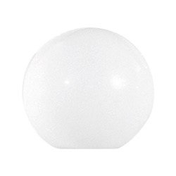 Sfera vetro bianco lucido diametro 115mm diffusore luce per illuminazione tecnica e decorativa