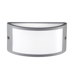 Apparecchio parete esterno IP54 grigio E27 alluminio verniciato resistente UV