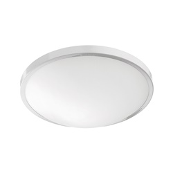 Lampada soffitto parete metallo vetro satinato bombato attacco E27 LED interno design essenziale