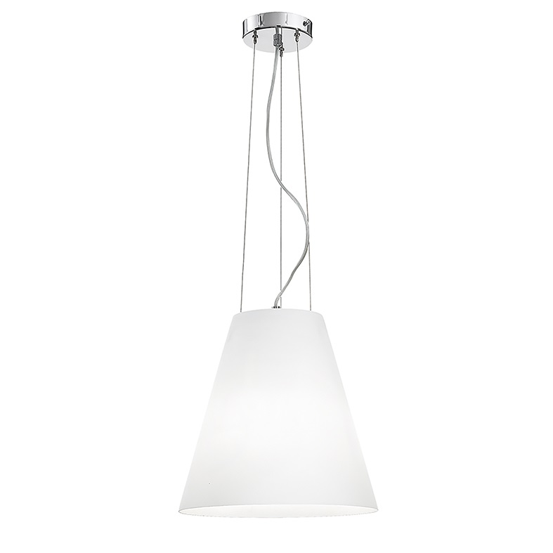 SOSPENSIONE VETRO BIANCO LATTE