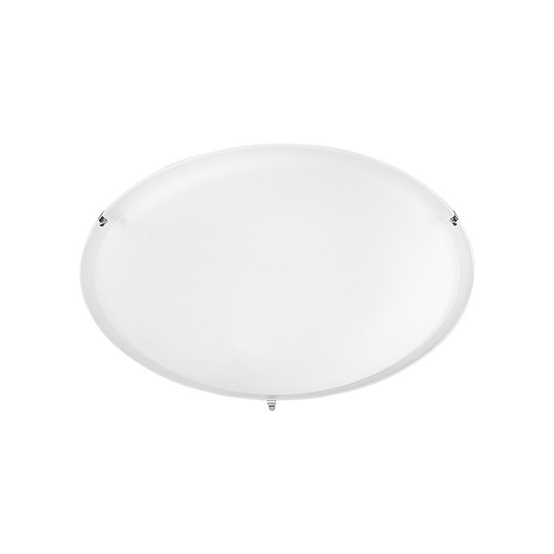 Plafoniera vetro satinato E27 IP20 40 cm lampada soffitto parete interni residenziali commerciali