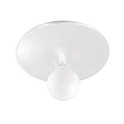 Plafoniera bianca E27 35 cm IP20 lampada soffitto parete alluminio design semplice