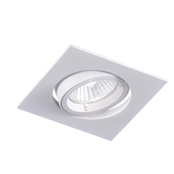 Downlight incasso bianco GU10 IP20 per illuminazione interna direzionale ambienti residenziali e commerciali