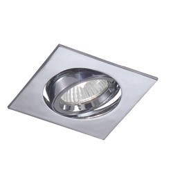 Downlight incasso metallo cromato GU10 IP20 illuminazione interna direzionabile