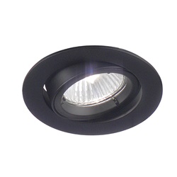 Downlight nero incasso GU10 IP20 faretto fisso orientabile interno residenziale commerciale