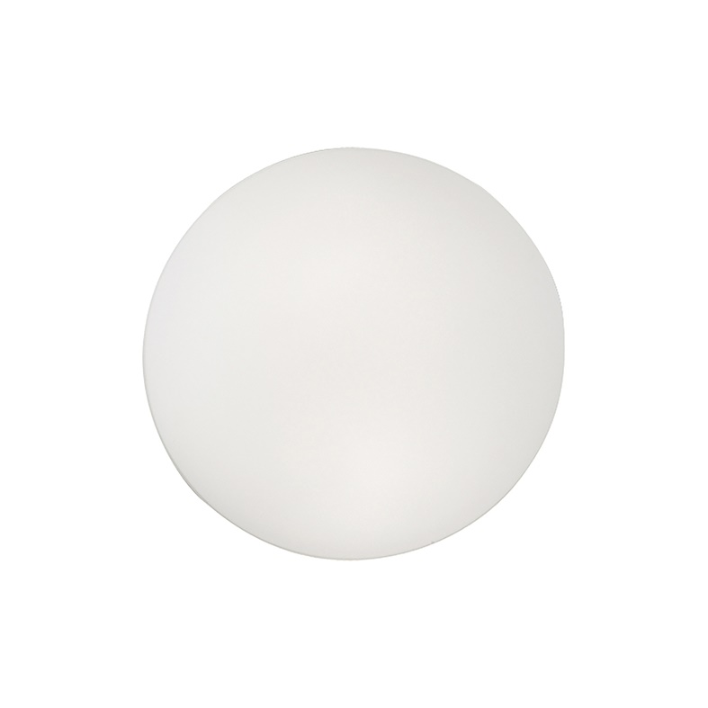 Applique plafoniera vetro bianco E27 25 cm diffusione luce interna moderna