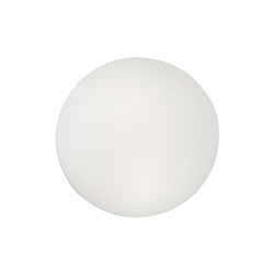 Applique plafoniera vetro bianco E27 25 cm diffusione luce interna moderna