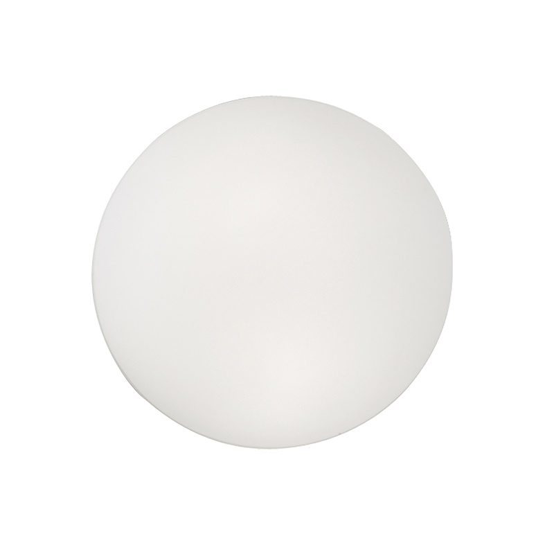 Applique plafoniera vetro bianco opaco 35cm E27 illuminazione interna design moderno