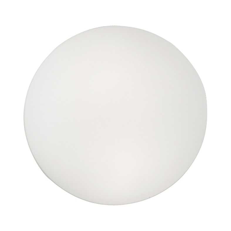 Applique plafoniera vetro bianco opaco rotonda E27 55 cm per interni design moderno