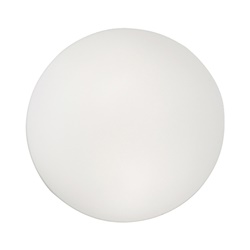 Applique plafoniera vetro bianco LED 13W 2700K 55cm per interni