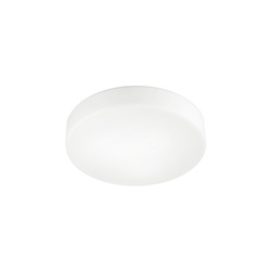Applique plafoniera tonda vetro satinato E27 30cm illuminazione interna versatile