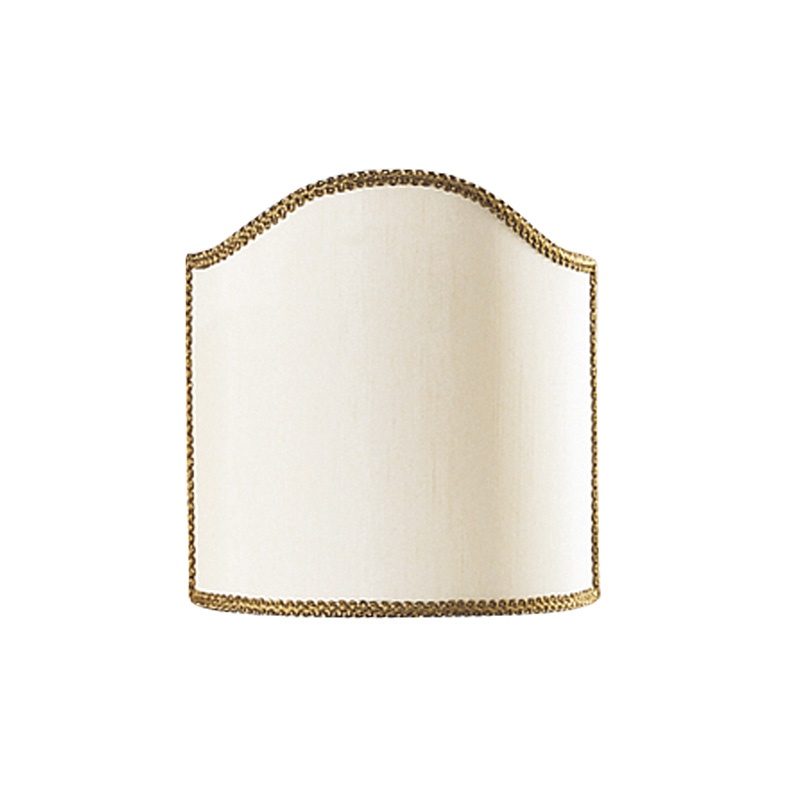 Paralume tessuto Shantung avorio attacco E27 250mm per lampade interni elegante raffinato