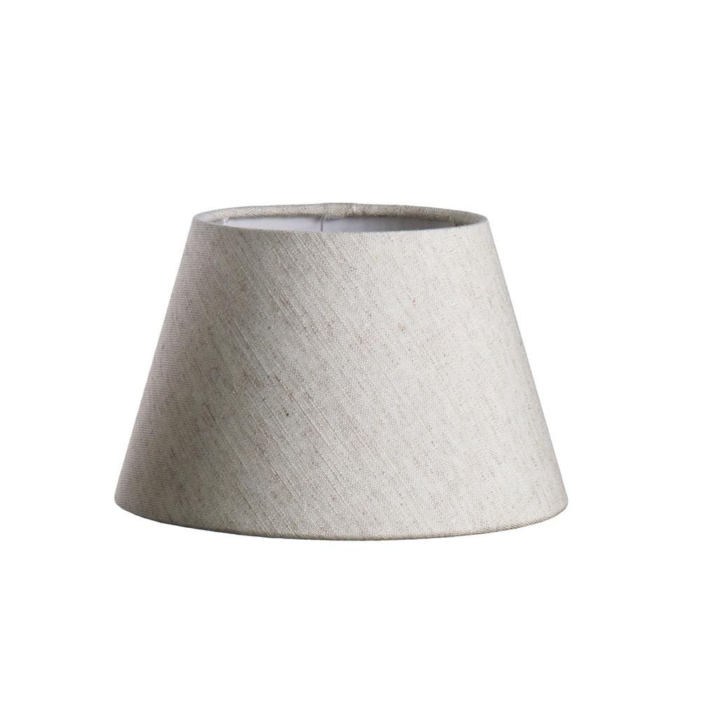 Paralume tessuto lino beige 300mm attacco E27 per lampade da tavolo ambienti interni