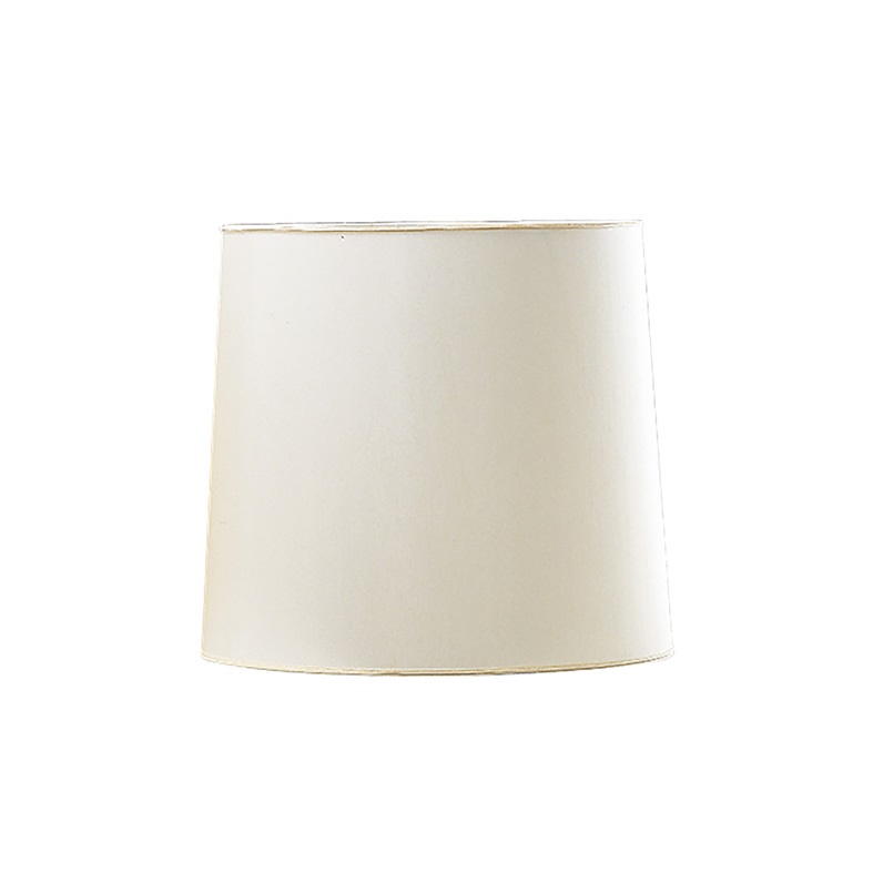 Paralume tessuto Shantung avorio filo oro attacco E14 200mm per lampade interni
