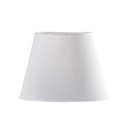 Paralume tessuto Shantung bianco attacco E27 250mm per illuminazione interni elegante e funzionale