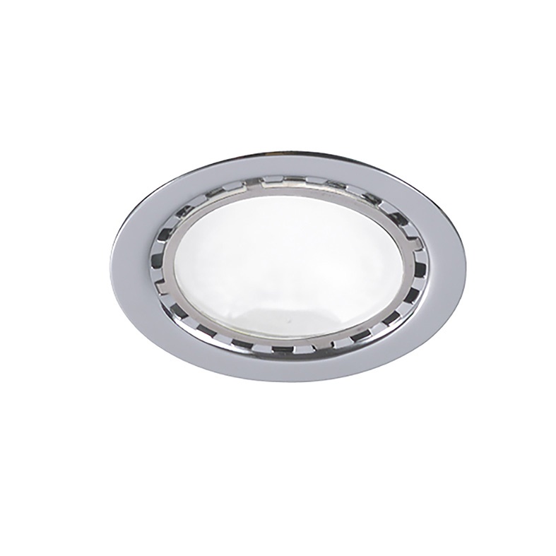 Downlight incasso LED 3W 3000K CRI85 finitura cromo IP20 per interni spazi ristretti