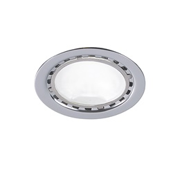 Downlight incasso LED 3W 3000K CRI85 finitura cromo IP20 per interni spazi ristretti