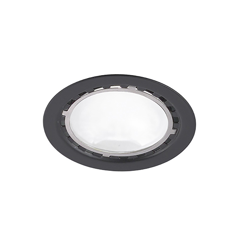 Downlight LED 3W 3000K nero IP20 angolo 100° per interni spazi ristretti