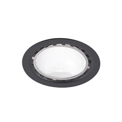 Downlight LED 3W 3000K nero IP20 angolo 100° per interni spazi ristretti