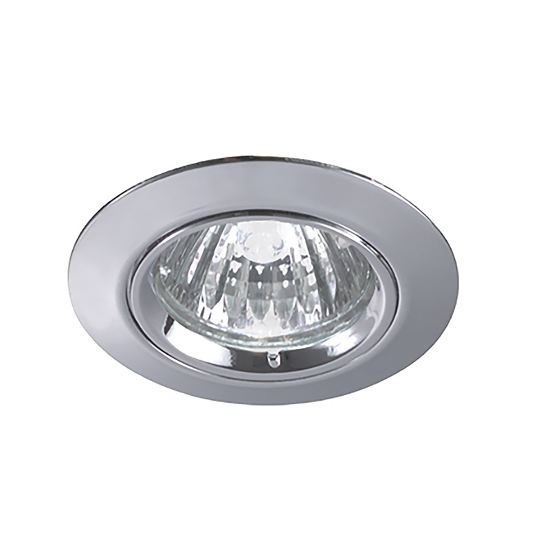Downlight tondo incasso cromo GU10 IP20 illuminazione interna residenziale commerciale