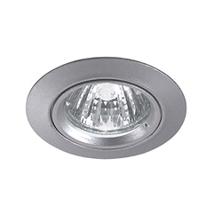 Downlight tondo grigio incasso GU10 IP20 per illuminazione interna ambienti asciutti
