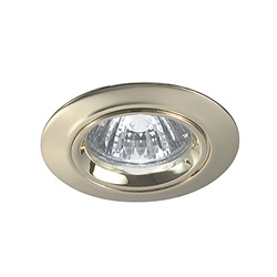 Downlight tondo incasso oro lucido GU10 IP20 illuminazione direzionata interni raffinata