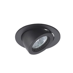 Downlight nero orientabile incasso GU10 IP20 per illuminazione interna moderna