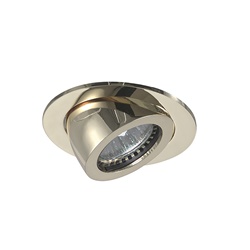 Downlight incasso orientabile metallo oro lucido GU10 IP20 per interni