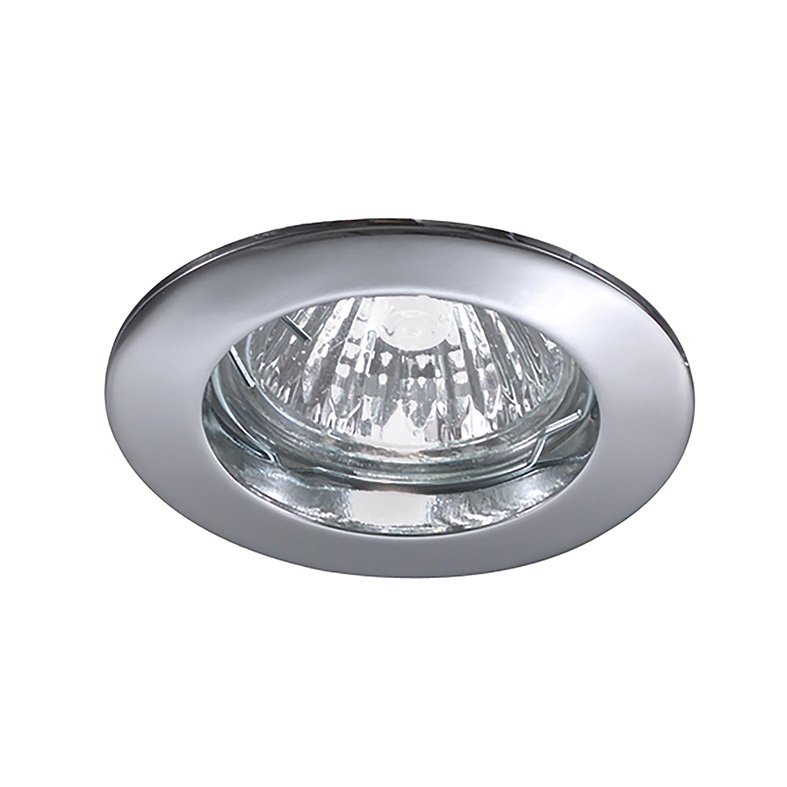 Downlight incasso metallo cromato GU5,3 12V IP20 per illuminazione interna residenziale e commerciale