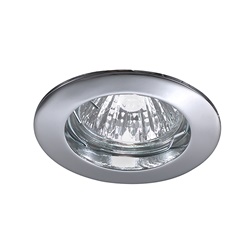 Downlight incasso metallo cromato GU5,3 12V IP20 per illuminazione interna residenziale e commerciale
