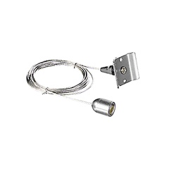 Cavo sospensione grigio 1,5m per apparecchi elettrici fissaggio sicuro e resistente