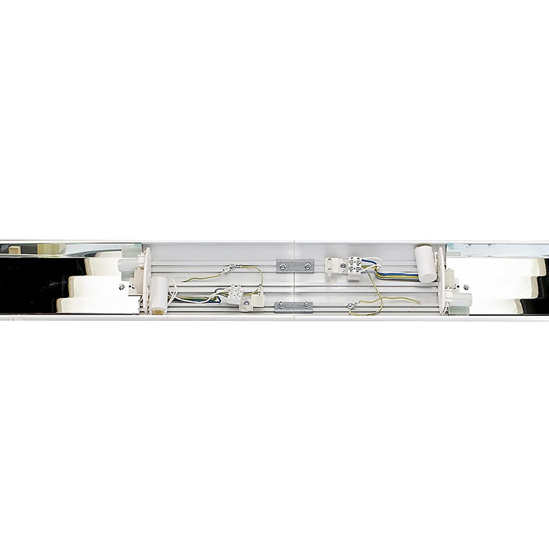 Kit giunto lineare a scomparsa in acciaio per collegamento moduli illuminazione plafoniere
