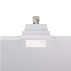 Downlight quadrato gesso rasato incasso GU10 IP20 per illuminazione interna design moderno