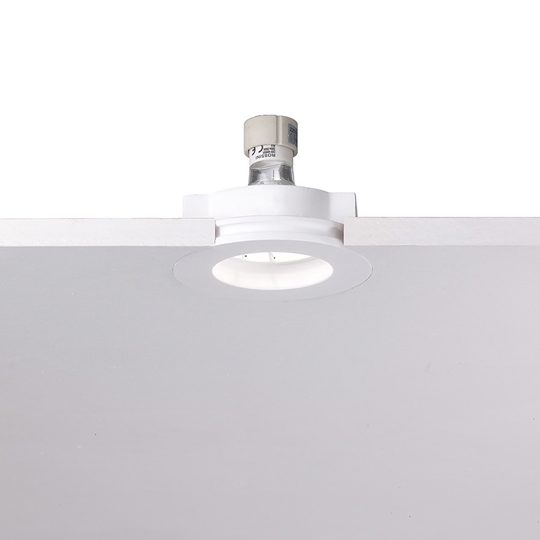 Faretto incasso gesso rasato LED GU10 profondità ridotta controsoffitti tondo/quadrato
