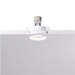 Faretto incasso gesso rasato LED GU10 profondità ridotta controsoffitti tondo/quadrato