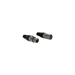 Connettori XLR 3 poli Maschio Femmina Nickel Argento Kit Audio Professionale