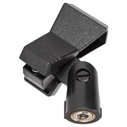 Supporto microfono a pinza universale sgancio rapido filettatura Whitworth 3/8 per microfoni cilindrici, conici e poliedrici