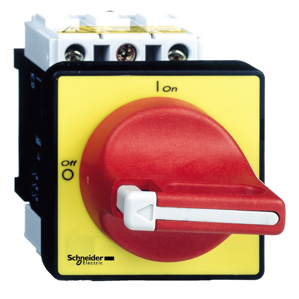 Inter. sez. emerg. Vario VCF - 3 poli - 25 A - manovra rossa lucch.