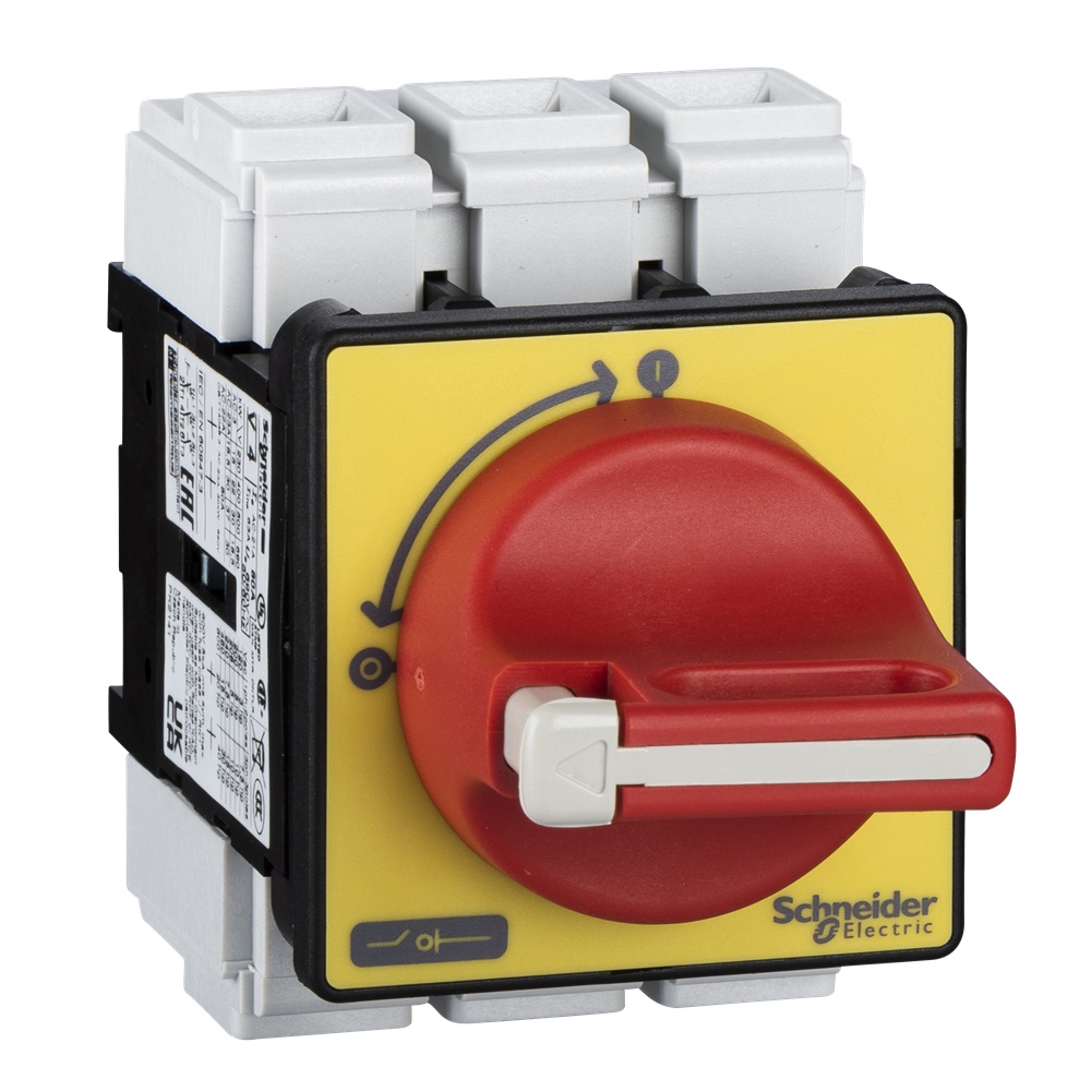 Inter. sez. emerg. Vario VCF - 3 poli - 80 A - manovra rossa lucch.