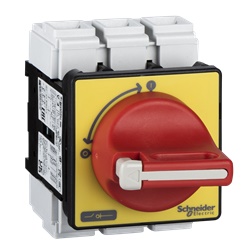 Inter. sez. emerg. Vario VCF - 3 poli - 80 A - manovra rossa lucch.