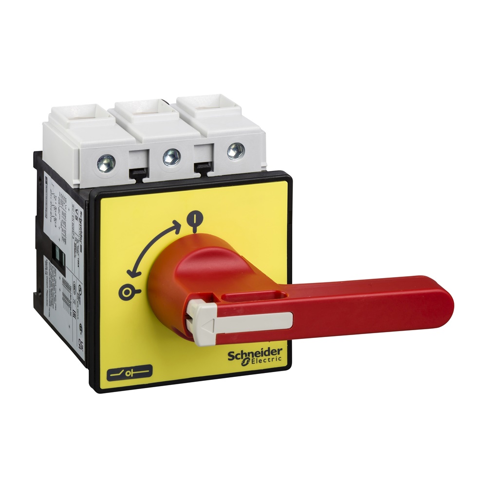 Inter. sez. emerg. Vario VCF - 3 poli - 175 A - manovra rossa lunga lucch.