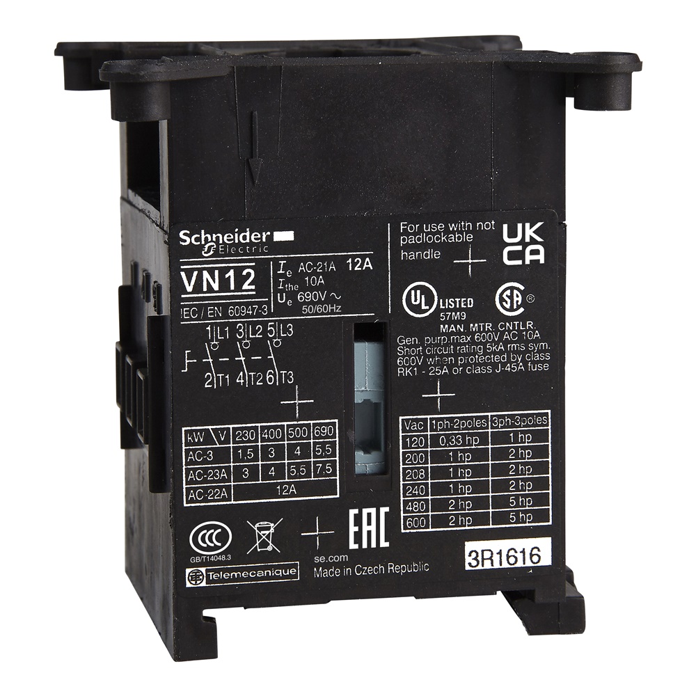 Corpo interruttore sezionatore Mini Vario - 3 poli - 20 A