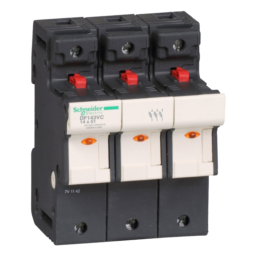 Portafusibile TeSys DF 50A - fusibile 14x51 3P con LED