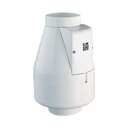 Aspiratore centrifugo 100mm 135m3/h resina UV civile residenziale
