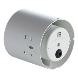 Aspiratore elicoidale in linea 120 mm portata 160 m3/h motore protetto UV resistant per ventilazione industriale e civile