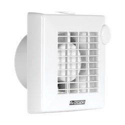 Aspiratore elicoidale muro 100mm 90m3/h timer elettronico