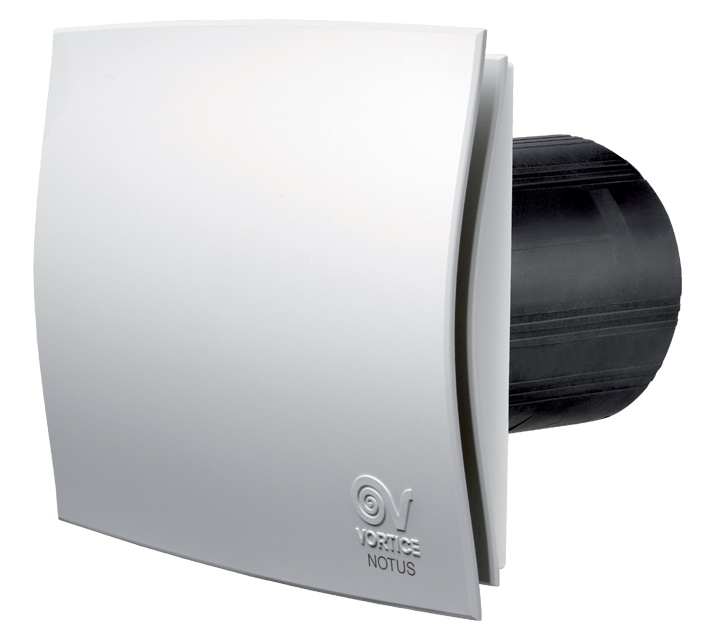 Aspiratore assiale 100 mm resina UV resistente motore EC brushless trifase portata 11,7-42 m³/h ventilazione continua