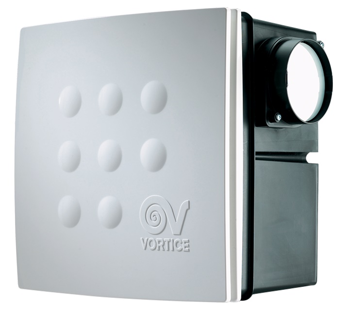 Aspiratore centrifugo incasso 100 mm motore 2 velocità termofusibile protezione muro