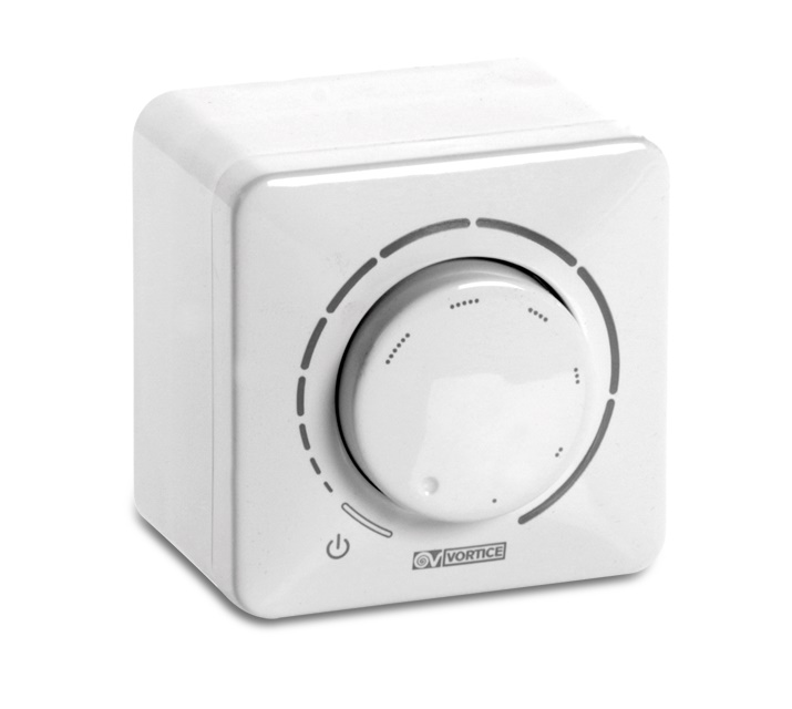 Potenziometro da parete e incasso bianco 10 kΩ IP44/IP54 4A 250Vac 10A 12Vdc