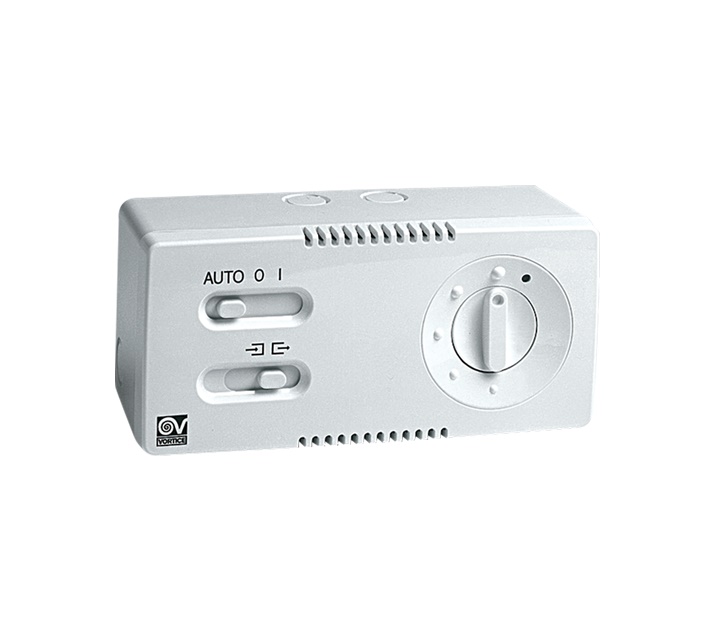 Gruppo comandi ventilatori Vortice CR5N parete/incasso 5 velocità inversione rotazione bianco